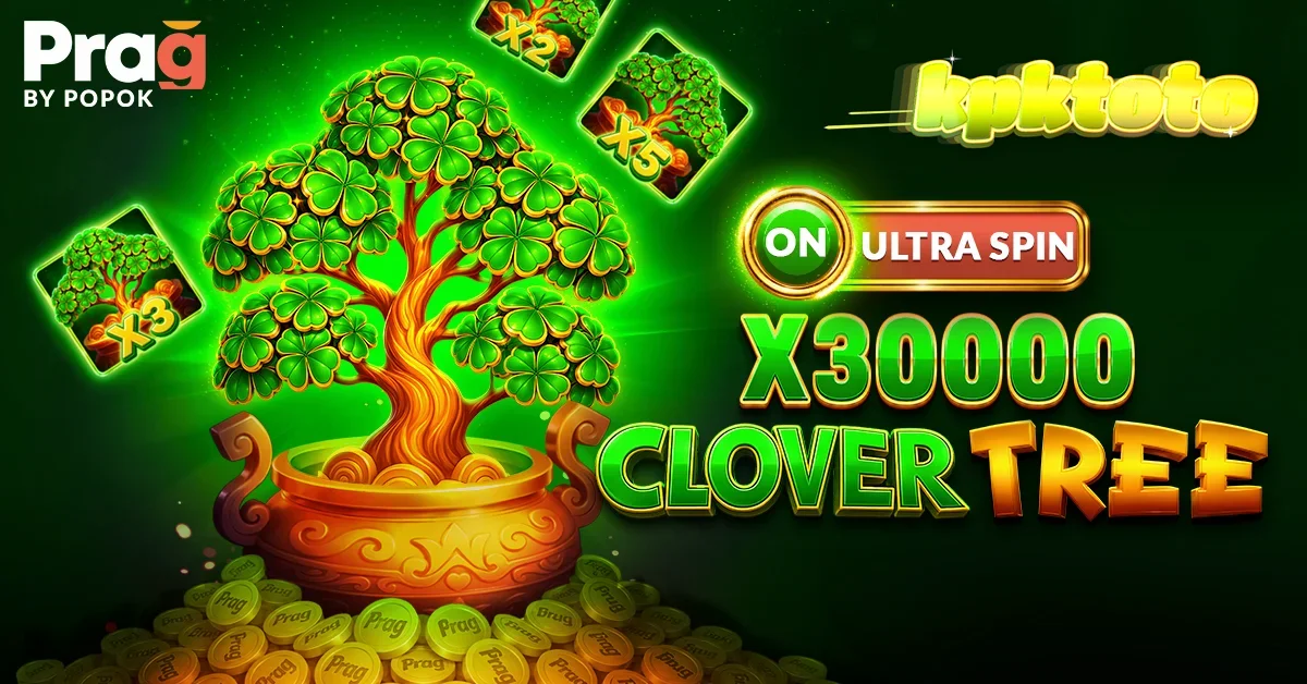 Tampilan visual slot Clover Tree x30000 Prag dengan tema Irlandia yang cerah